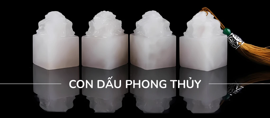 Banner con dấu phong thủy | Con dấu Quốc Tiến