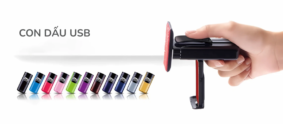 Banner con dấu USB | Con dấu Quốc Tiến