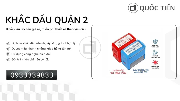 Khắc Con Dấu Quận 2 Lấy Ngay | Con Dấu Quốc Tiến