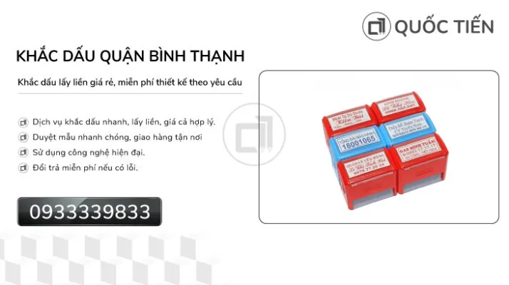 Khắc Con Dấu Quận Tân Bình Lấy Ngay | Con dấu Quốc Tiến
